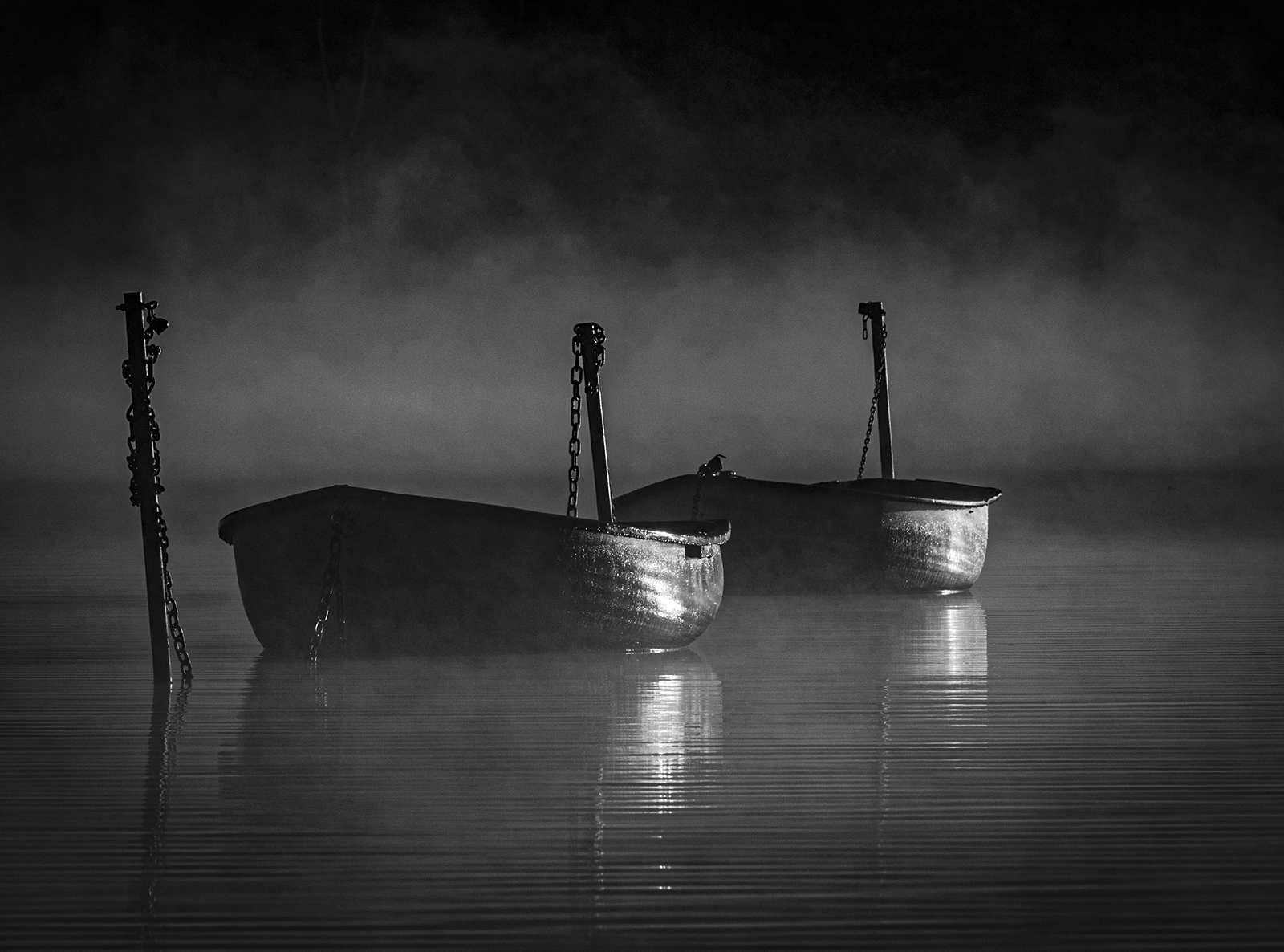 2 Two Boats in the Mist - David Evans